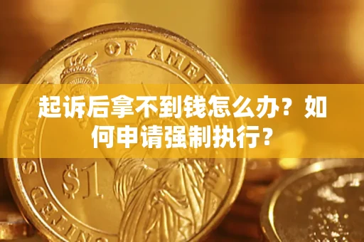 济南起诉后拿不到钱怎么办？如何申请强制执行？