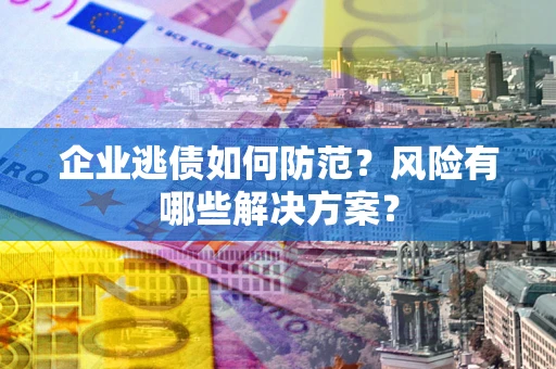 济南企业逃债如何防范？风险有哪些解决方案？