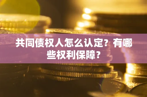 济南共同债权人怎么认定？有哪些权利保障？