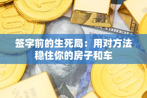 济南签字前的生死局：用对方法稳住你的房子和车