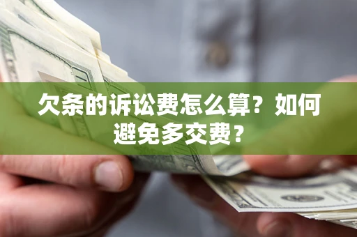 济南欠条的诉讼费怎么算？如何避免多交费？