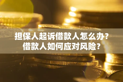 济南担保人起诉借款人怎么办？借款人如何应对风险？