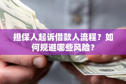 济南担保人起诉借款人流程？如何规避哪些风险？